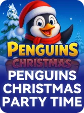 Penguins Christmas Party Time